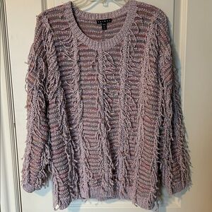 Tribal Textured Sweater, XL